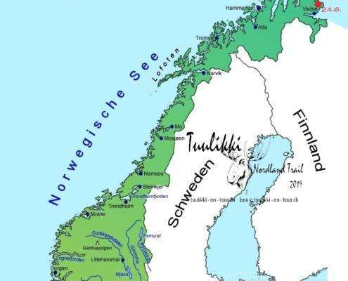 landkarte - norwegen
