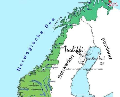 landkarte - norwegen