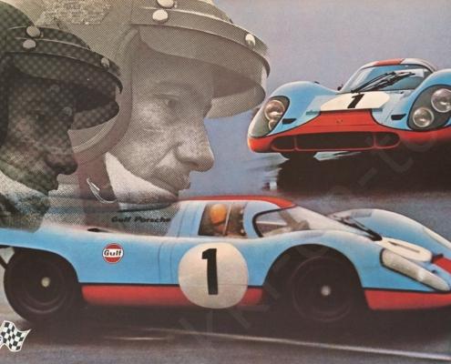 Plakat-Jo-Siffert-Gulf-Porsche-917-1970