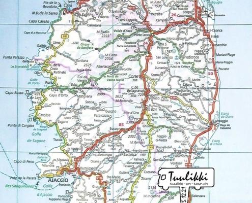 Original Karte Korsika 21 - 22 - Kopie